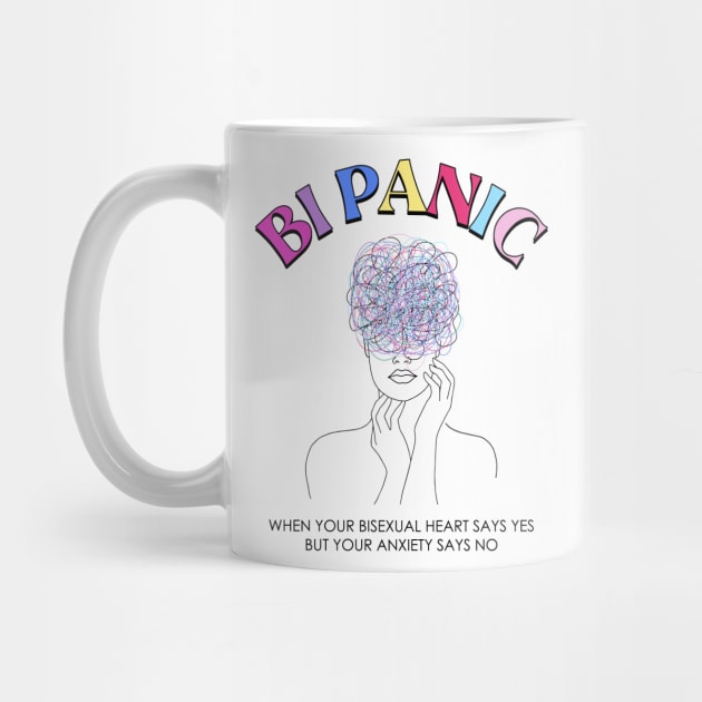 Bi Panic Bisexual Anxiety Themed LGBT Gift For Men Women by FortuneFrenzy